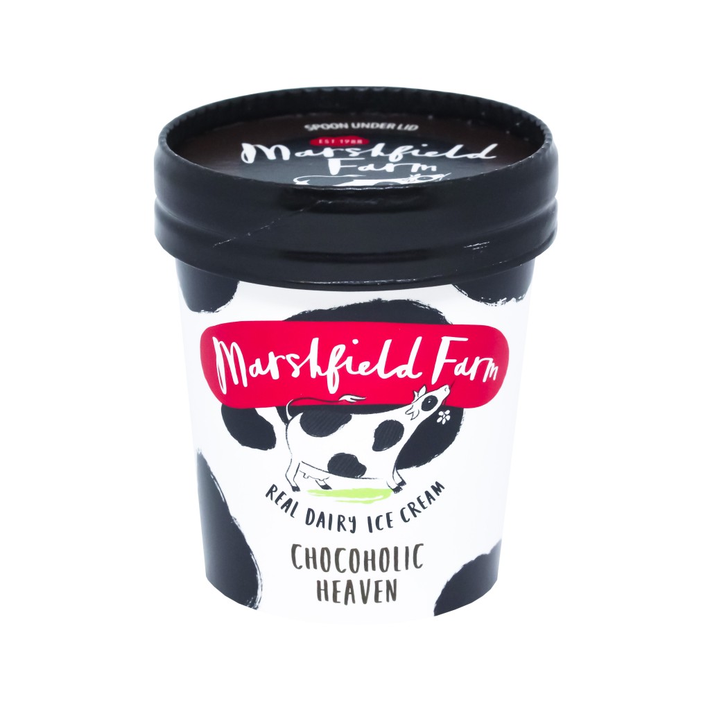 MARSHFIELD FARM Chocolate Ice Cream Tubs                